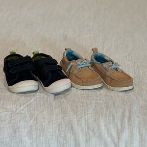 Kids' Black and Tan Shoes
